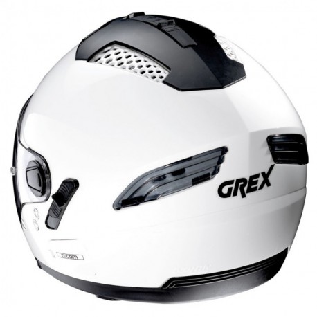 Moto helma Grex G4.2 PRO Kinetic N-Com Metal White 4