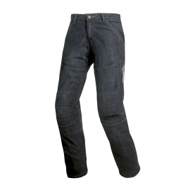 Pánske textilné moto kevlar jeansy Spark Track, čierne