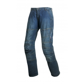Pánske textilné moto kevlar jeansy Spark Track, modré