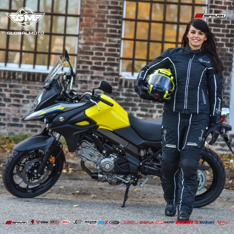 Dámské textilní moto kalhoty Spark Nora černé - 2XS