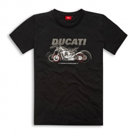 Pánské tričko Ducati Shades černé, originál