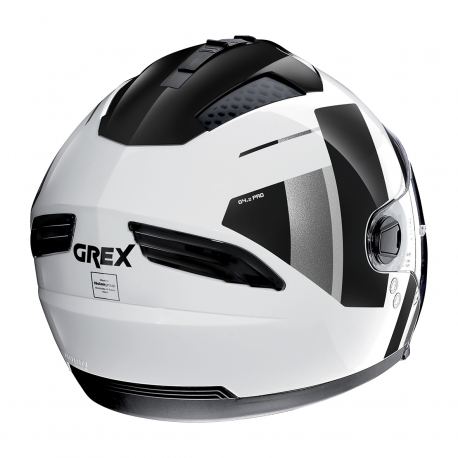 Moto helma Grex G4.2 PRO Swing N-Com Metal White 39