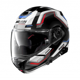 Moto helma Nolan N100-5 Upwind Glossy Black N-Com  63