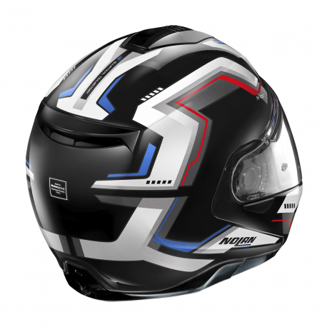 Moto helma Nolan N100-5 Upwind Glossy Black N-Com  63