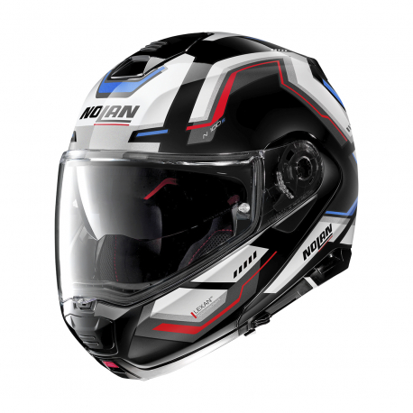 Moto helma Nolan N100-5 Upwind Glossy Black N-Com  63