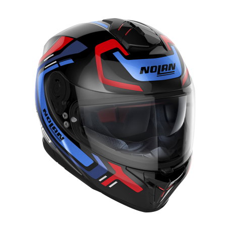 Moto helma Nolan N80-8 Ally N-com Glossy Black 43