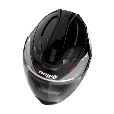 Moto helma Nolan N70-2 GT Lakota  N-Com Metal Black  37