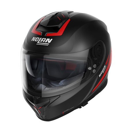 Moto helma Nolan N80-8 Staple N-com Flat Black 54