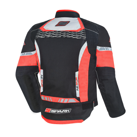 Pánska textilná moto bunda Spark Mizzen Red - 6XL