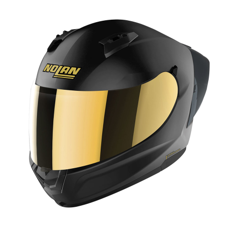 Moto helma Nolan N60-6 Sport Gold Edition  Flat Black 17