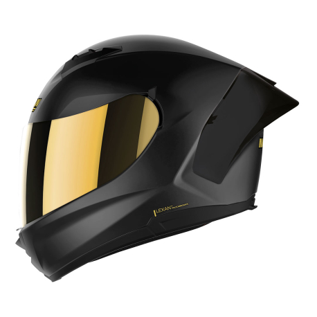 Moto helma Nolan N60-6 Sport Gold Edition  Flat Black 17