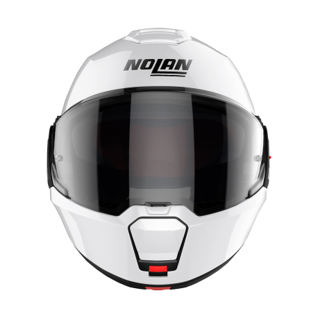 Moto helma Nolan N120-1 Special N-com Metal White 5