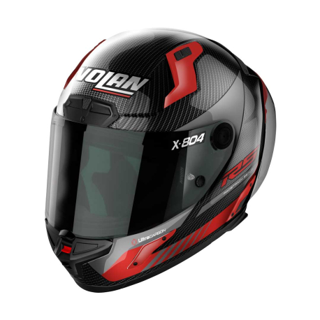 Moto helma Nolan  X-804 RS Ultra Carbon Hot Lap Carbon/Red 13