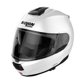 Moto helma Nolan N100-6 Classic Metal White N-COM 5