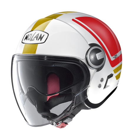 Moto helma Nolan N21 Visor 06 Flybridge Metal White 67