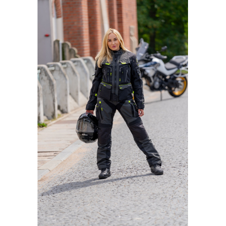 Dámska textilná moto bunda Spark Lady Vintage Evo, modrá