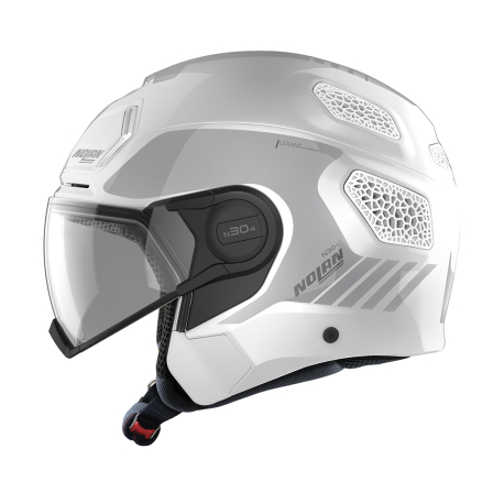 Moto helma Nolan N30-4T Uncharted Metal White 21