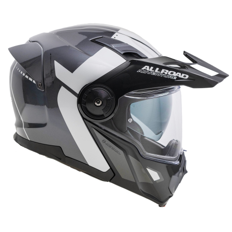 Moto helma Yohe FG102 Enduro Double Visor Šdá,/Černá