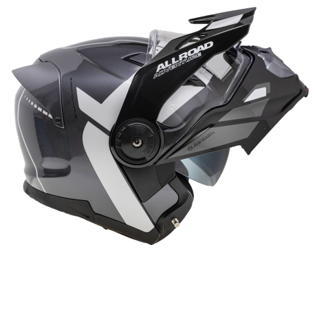 Moto helma Yohe FG102 Enduro Double Visor Šdá,/Černá