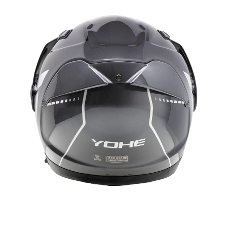 Moto helma Yohe FG102 Enduro Double Visor Šdá,/Černá